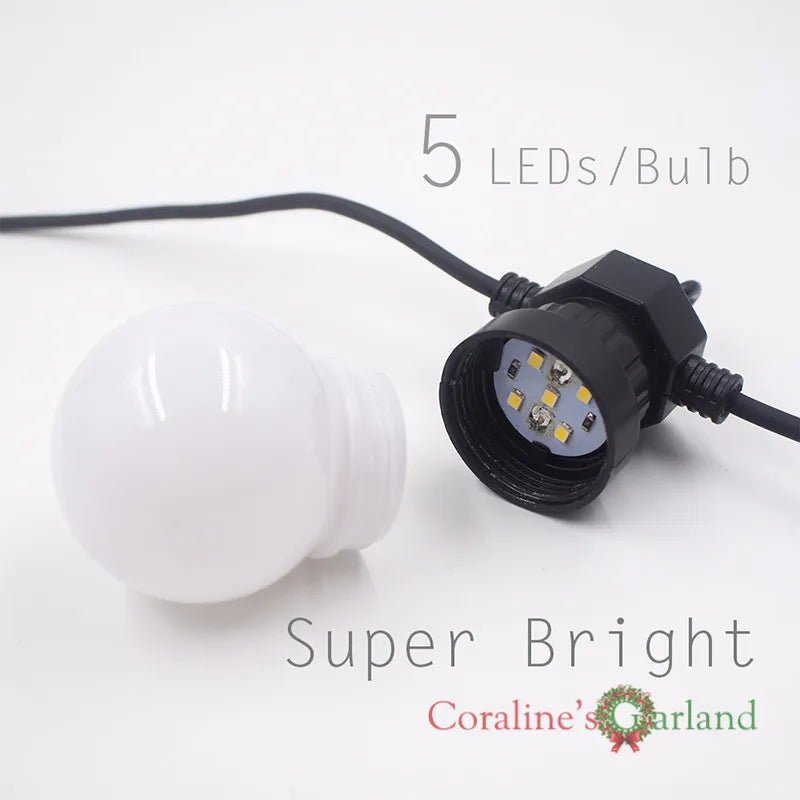 23M 25-LED Globe lamp slingerverlichting - Waterdicht en verbindbaar voor buiten, perfect voor kerst- en valentijnsdecoratie - Bivakshop