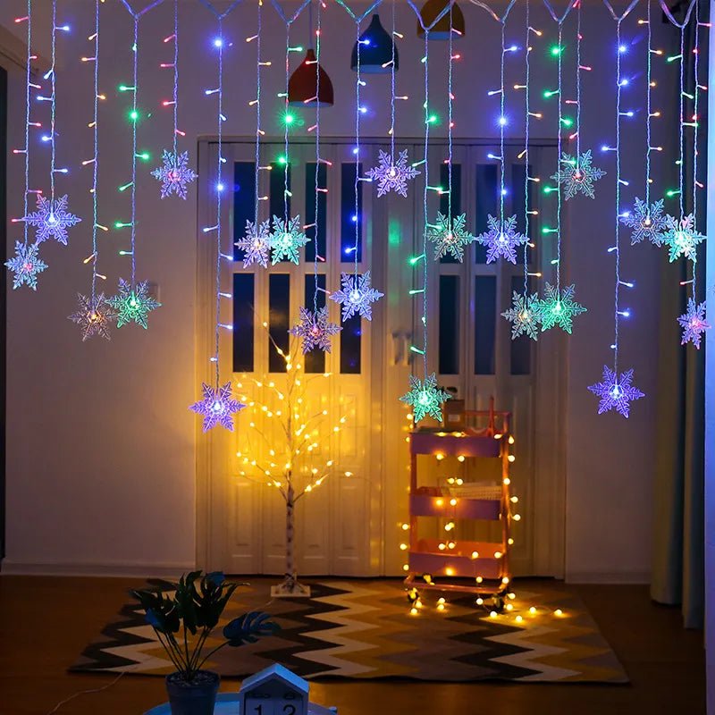 3,2M Kerst sneeuwvlokken LED slingerlichten - Waterdicht kerstdecoratie - Bivakshop