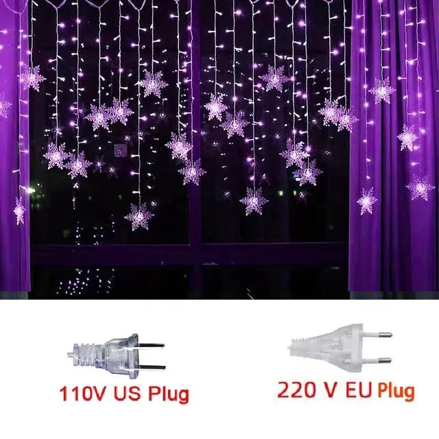 3,2M Kerst sneeuwvlokken LED slingerlichten - Waterdicht kerstdecoratie - Bivakshop