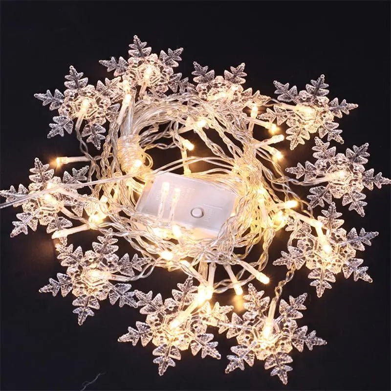 3,2M Kerst sneeuwvlokken LED slingerlichten - Waterdicht kerstdecoratie - Bivakshop