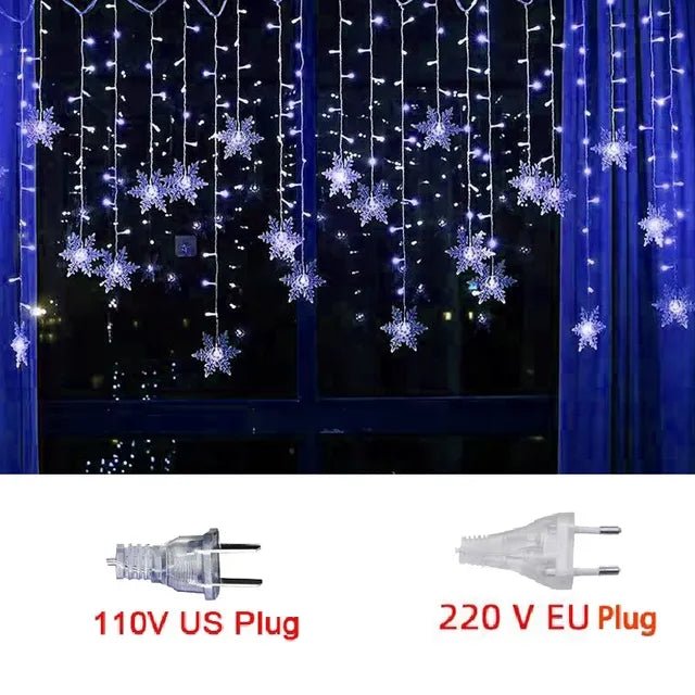 3,2M Kerst sneeuwvlokken LED slingerlichten - Waterdicht kerstdecoratie - Bivakshop