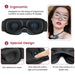 3D Slaapmasker - blokkeert licht en helpt je dieper te slapen - Bivakshop