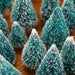 5 Stuks versierd kleine kerstboom - Ceder, Grenen en Sisal - Mini kerstboom ornamenten - Bivakshop