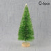 5 Stuks versierd kleine kerstboom - Ceder, Grenen en Sisal - Mini kerstboom ornamenten - Bivakshop
