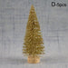 5 Stuks versierd kleine kerstboom - Ceder, Grenen en Sisal - Mini kerstboom ornamenten - Bivakshop