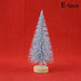 5 Stuks versierd kleine kerstboom - Ceder, Grenen en Sisal - Mini kerstboom ornamenten - Bivakshop