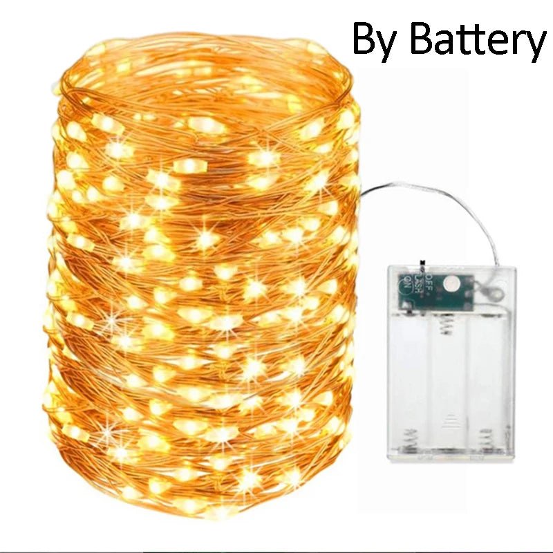 5M 10M Waterdichte USB batterij LED lights String - Feeërieke verlichting voor kerst, Bruiloft en vakantie - Bivakshop
