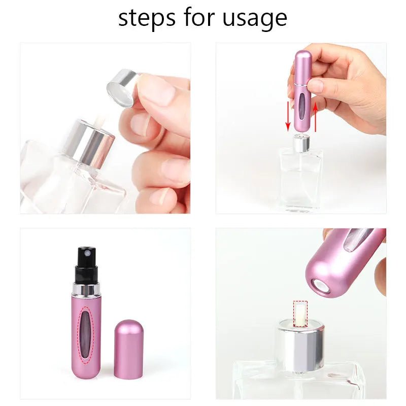 5ml draagbare parfum navulfles - Mini hervulbare verstuiver voor onderweg - Bivakshop