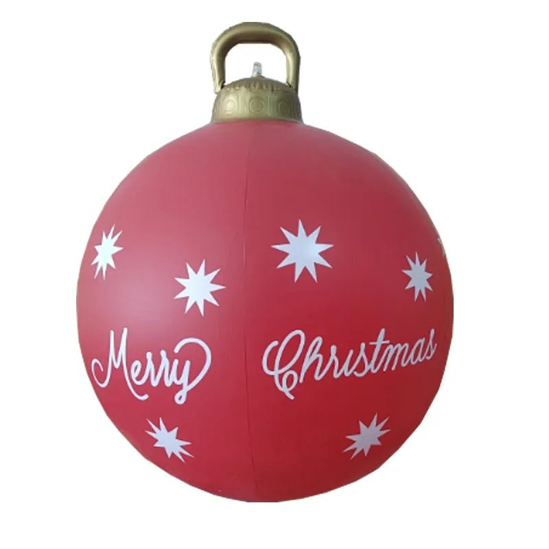 60cm opblaasbare kerstbal voor buiten - Groot & decoratief - Bivakshop