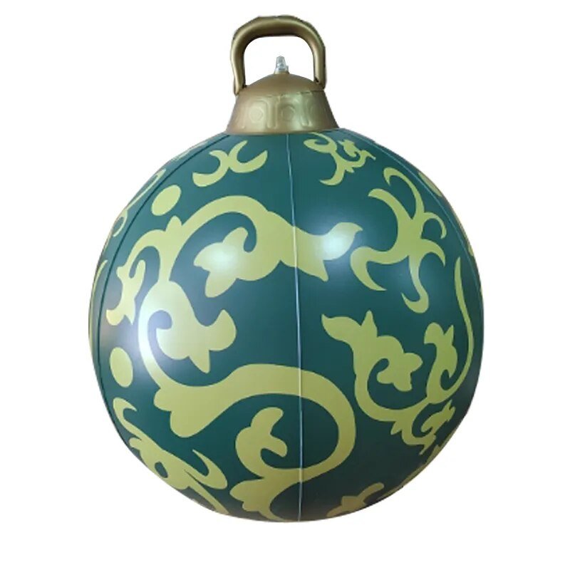 60cm opblaasbare kerstbal voor buiten - Groot & decoratief - Bivakshop