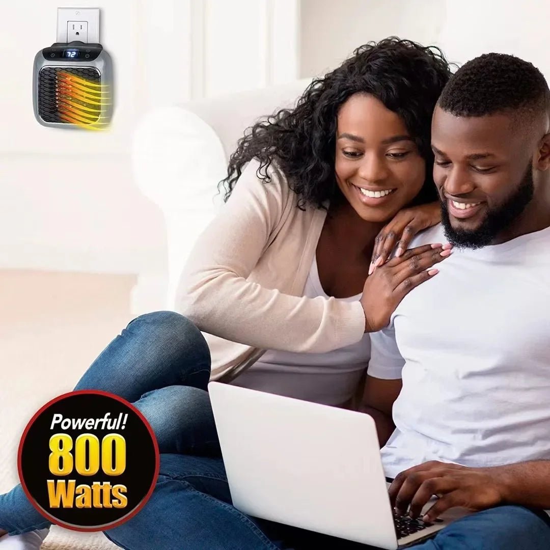 800W Mini wandverwarming - Compacte elektrische kachel voor thuis met afstandsbediening - Bivakshop