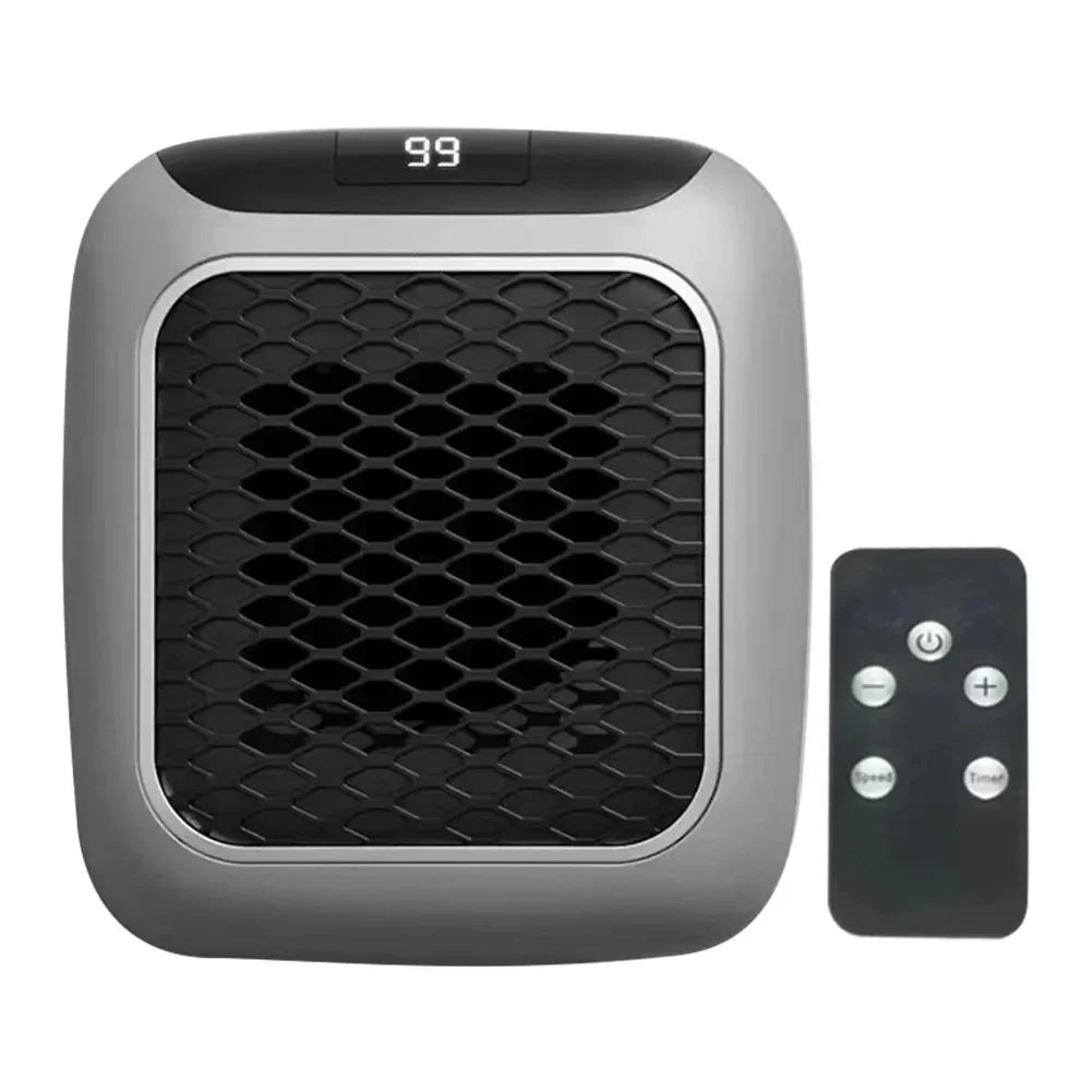 800W Mini wandverwarming - Compacte elektrische kachel voor thuis met afstandsbediening - Bivakshop