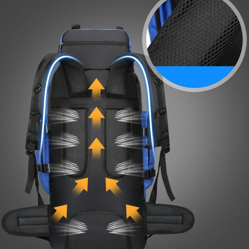 90L Wandelcamping rugzak - Grote capaciteit, waterdicht en geschikt voor zowel vrouwen als mannen - Bivakshop