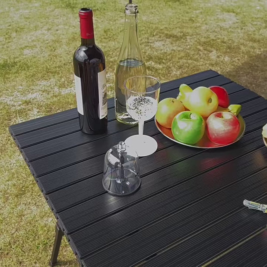 Collapsible Wine Glass - Plastic Wine Glasses - Lightweight - Reusable for Camping