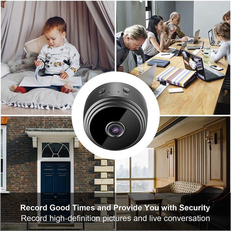 A9 Mini caméra de Surveillance IP WiFi HD 1080p Micro enregistreur vocal sans fil, Version nocturne - Bivakshop