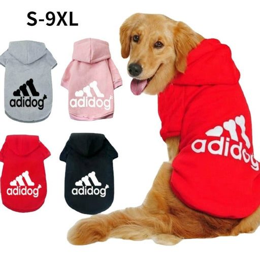 Adidog - Huisdier Hond Hoodie - Winterkleding voor Middelgrote Grote Honden - Fleece - Hondenjas - Bivakshop