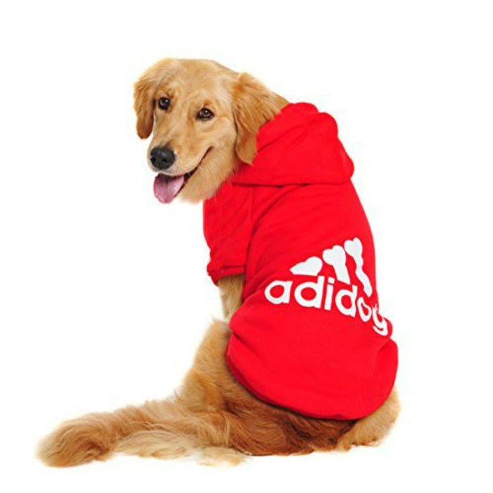 Adidog - Huisdier Hond Hoodie - Winterkleding voor Middelgrote Grote Honden - Fleece - Hondenjas - Bivakshop