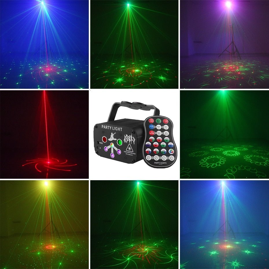 Alien Rgb Mini Dj Disco Laser Licht Projector - Usb Oplaadbaar - Led - Discolamp - Bivakshop