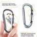 Alluminium D-Ring - 6 stuks - Bivakshop