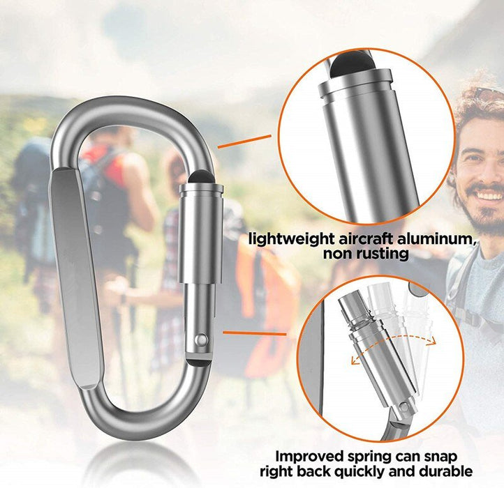 Alluminium D-Ring - 6 stuks - Bivakshop