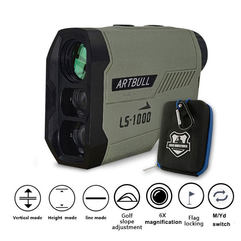 ARTBULL Golf Laser Rangefinder 1000M 650M Telescope with Flag-Lock Slope Pin Distance Meter for Hunting Monocular - Bivakshop