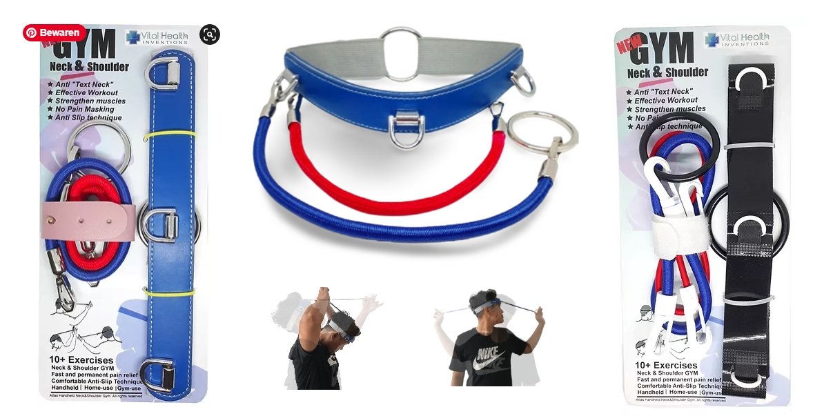 Atlas Gym Neck & Shoulder - Bij nek en schouderpijn - Budget & de Luxe - 5 min Workout - Bivakshop