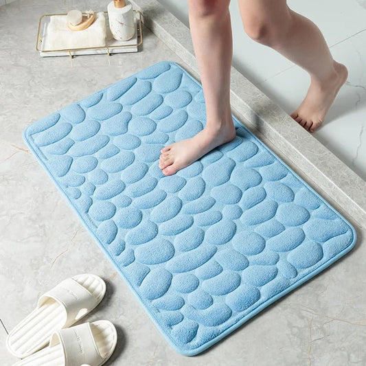 Badkamer matten - Thuis kiezelstenen reliëf deurkleden - Bivakshop
