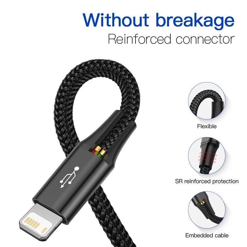 Baseus 3-in-1 USB kabel: Type C voor samsung & xiaomi, 4-in-1 kabel voor iphone, Micro USB lader - Bivakshop