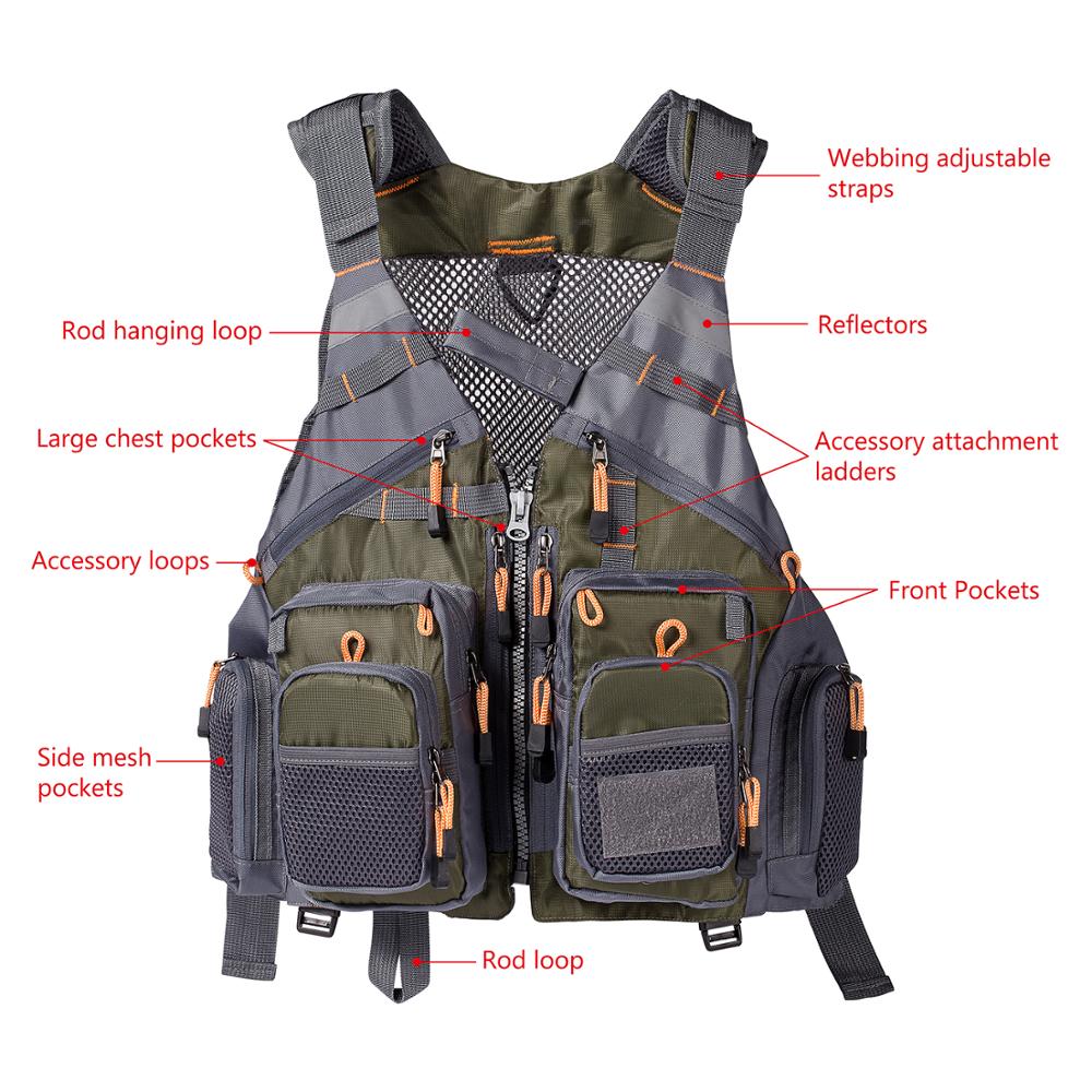 Bassdash ademend vissen vest - Bivakshop