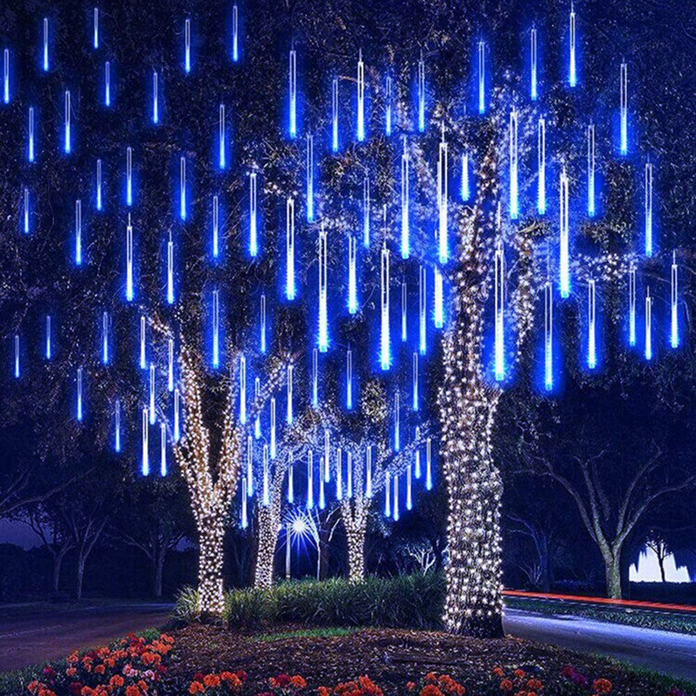 Betoverende LED meteor shower rain lights voor magische feestdecoratie! - Bivakshop