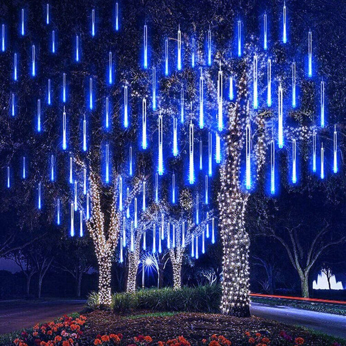Betoverende LED meteor shower rain lights voor magische feestdecoratie! - Bivakshop