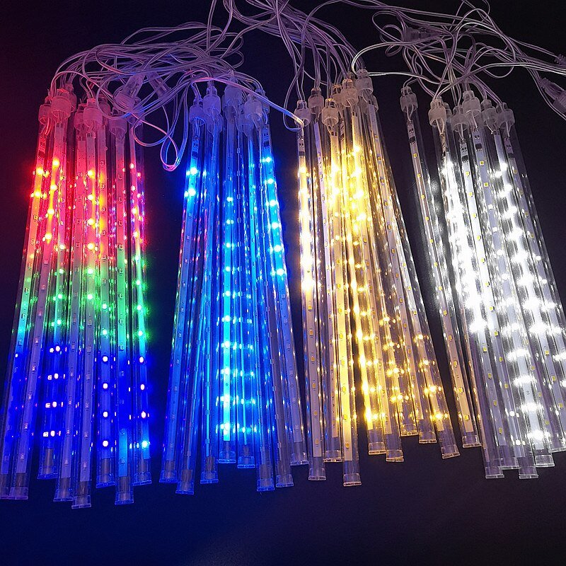 Betoverende LED meteor shower rain lights voor magische feestdecoratie! - Bivakshop