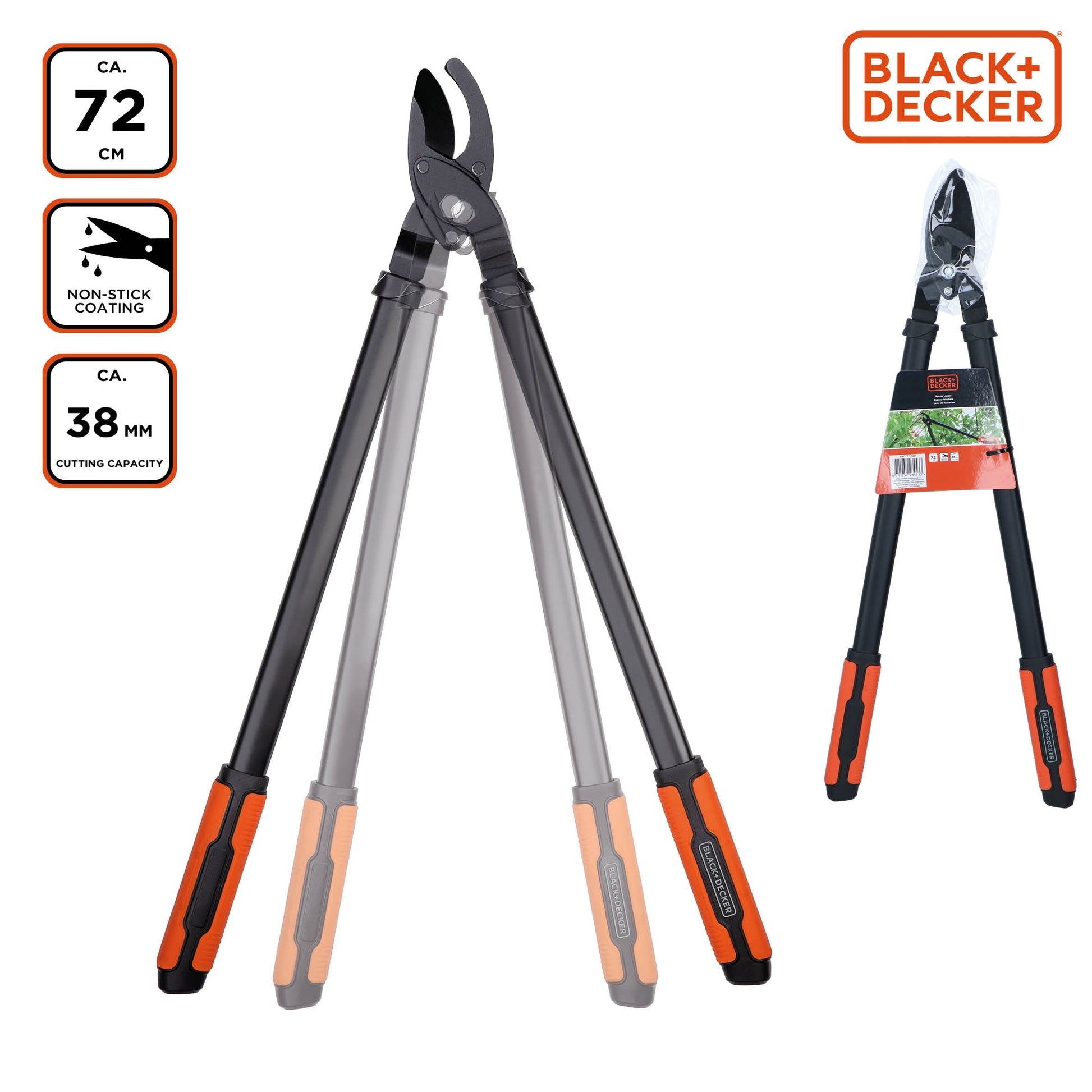 BLACK+DECKER takkenschaar - Krachtig en handig voor een opgeruimde tuin - Bivakshop