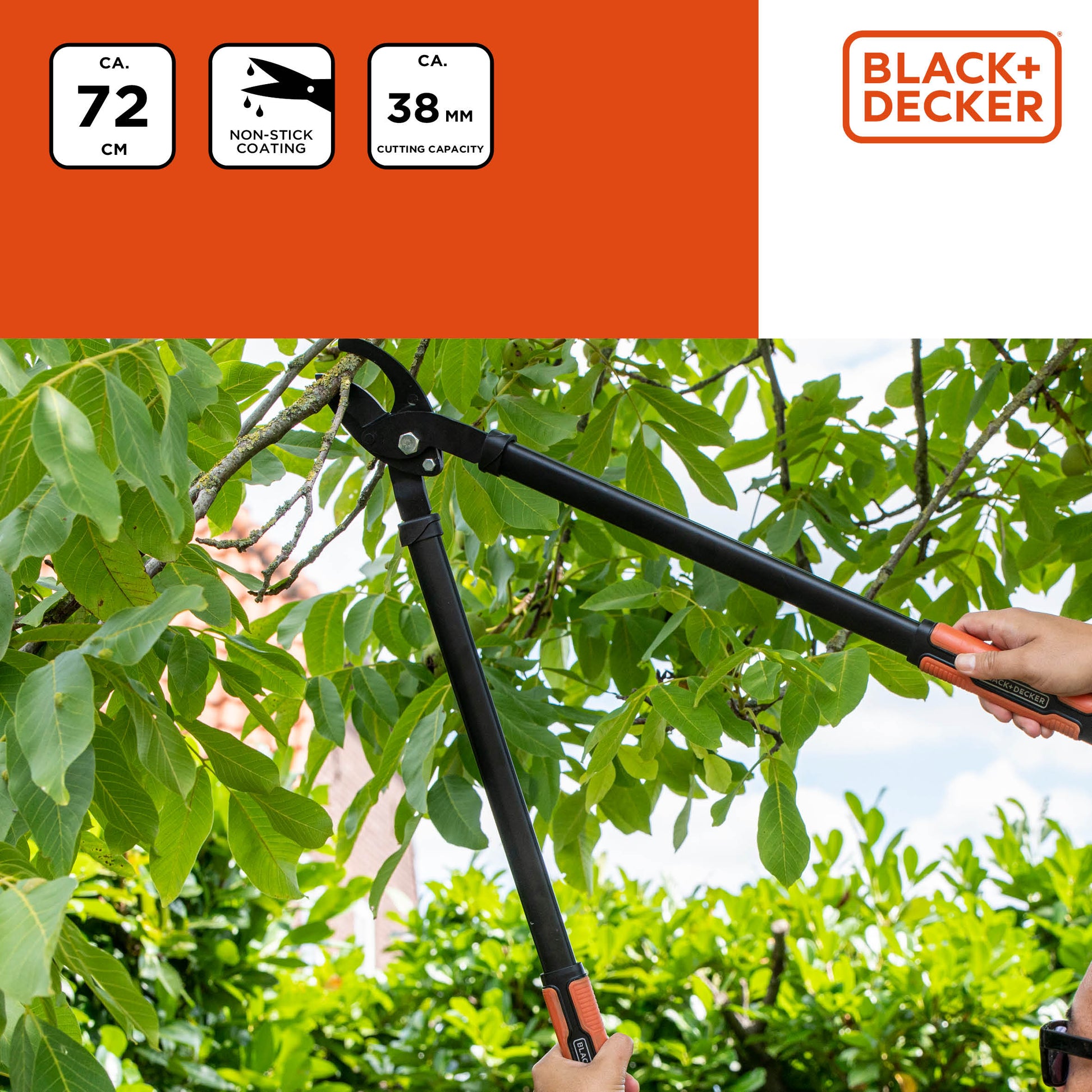 BLACK+DECKER takkenschaar - Krachtig en handig voor een opgeruimde tuin - Bivakshop