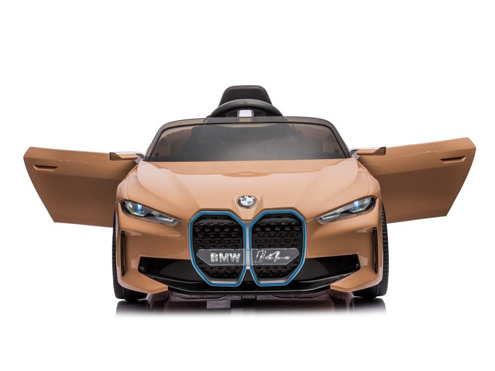 BMW I4 Kinderauto met Muziekmodule en Leren Zetel - Rijplezier voor Jonge Avonturiers! - Bivakshop