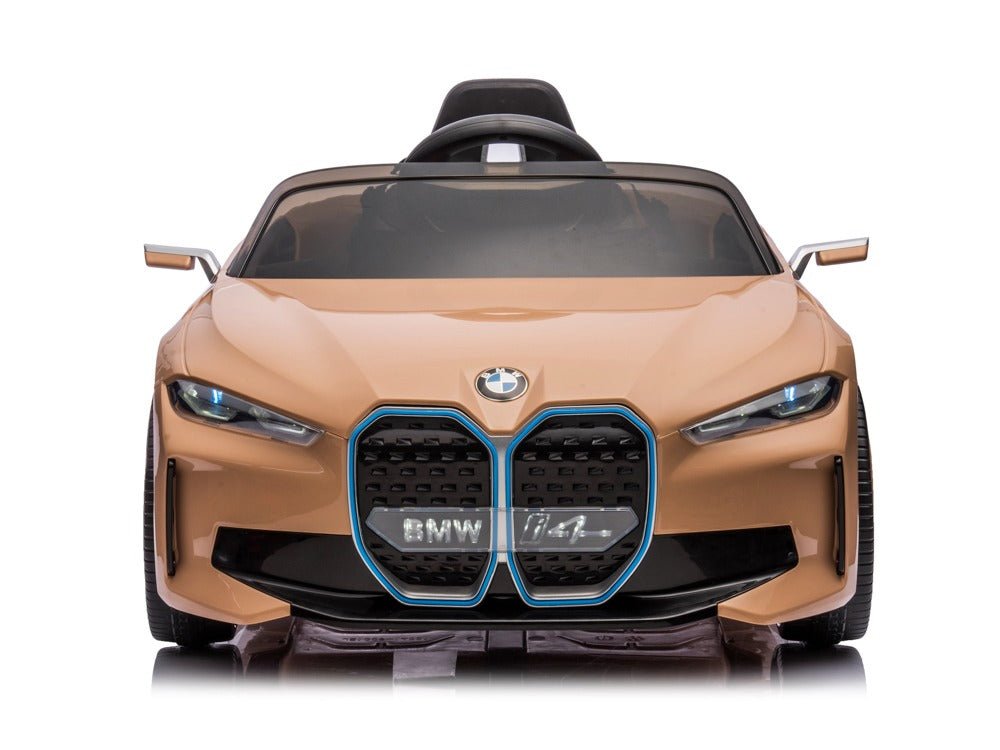 BMW I4 Kinderauto met Muziekmodule en Leren Zetel - Rijplezier voor Jonge Avonturiers! - Bivakshop