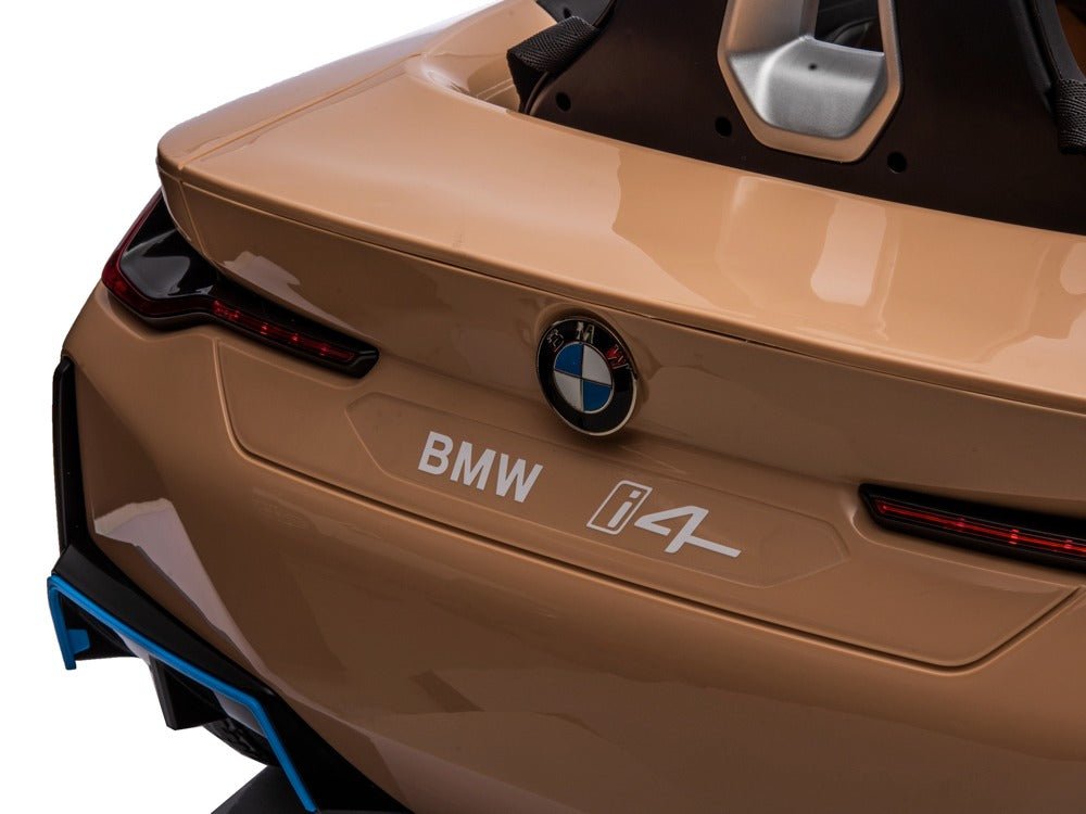 BMW I4 Kinderauto met Muziekmodule en Leren Zetel - Rijplezier voor Jonge Avonturiers! - Bivakshop