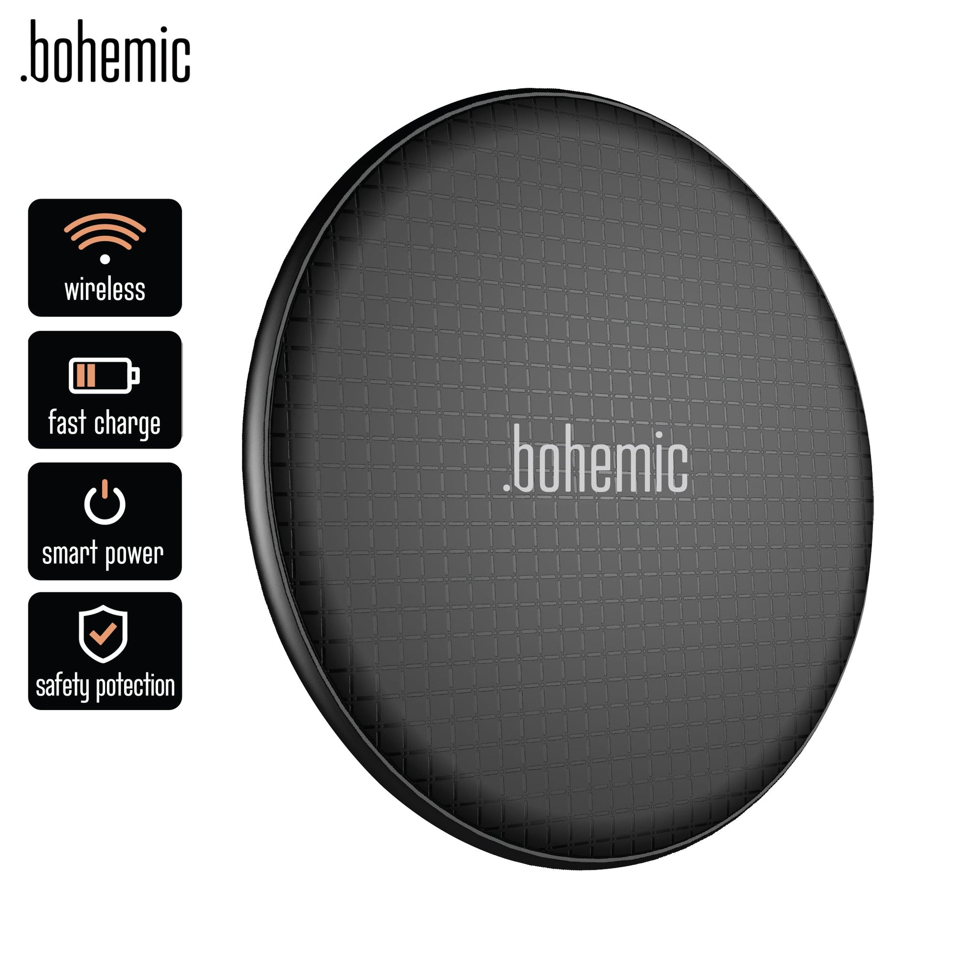 Bohemic BOH7276: draadloos oplaadstation smartphones Android en I-Phone - Bivakshop
