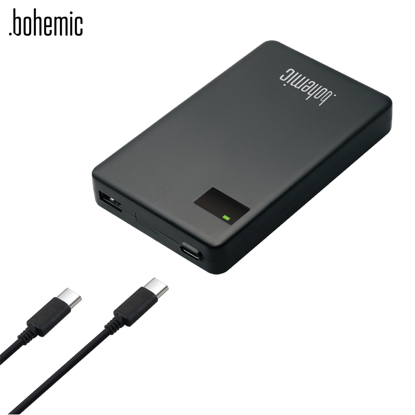 Bohemic BOH7382: Ultraslanke laptop- en tablet-oplader van 60 W - Bivakshop