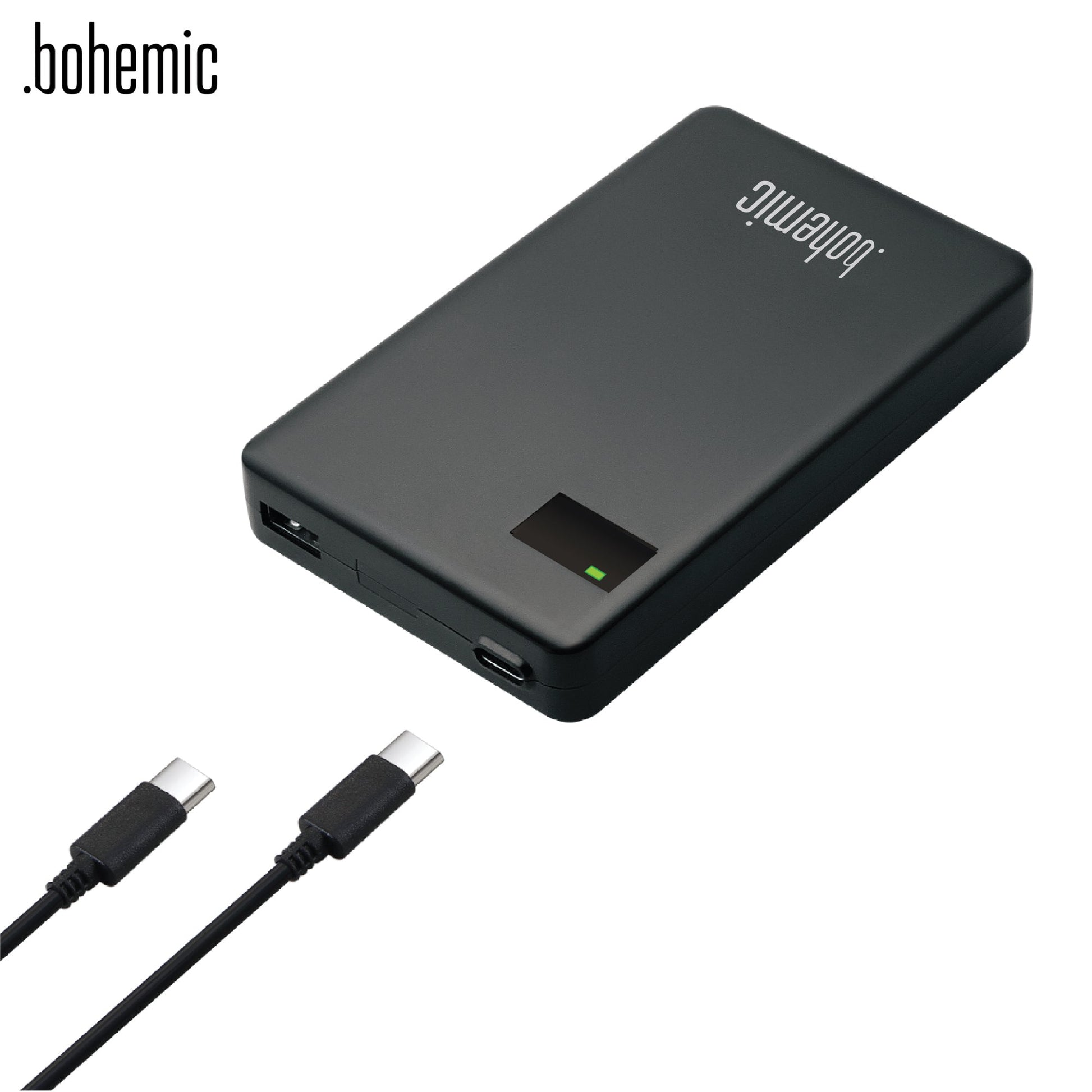 Bohemic BOH7382: Ultraslanke laptop- en tablet-oplader van 60 W - Bivakshop