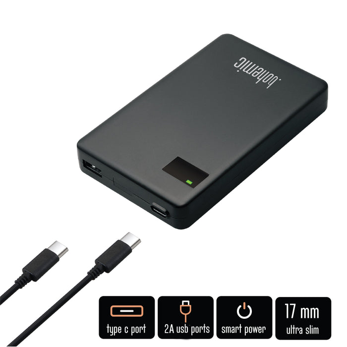 Bohemic BOH7382: Ultraslanke laptop- en tablet-oplader van 60 W - Bivakshop