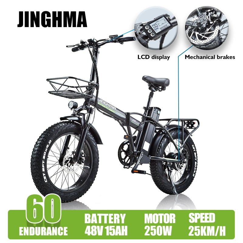 Burchda R8 800W Opvouwbare elektrische fiets - 48V20AH Lithium batterij - Krachtig en comfortabel - Bivakshop