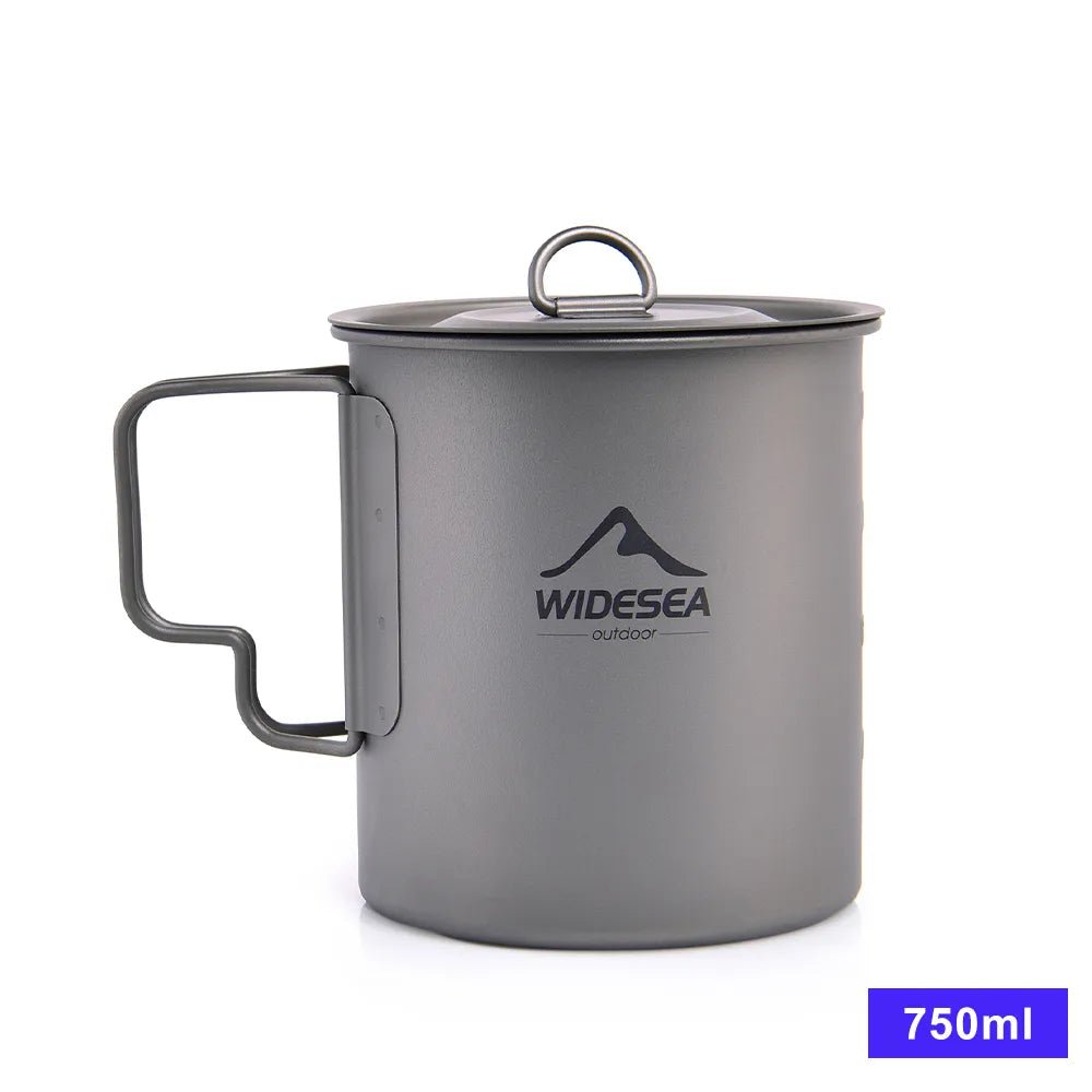 Camping mok - Titanium cup voor outdoor keuken - Bivakshop