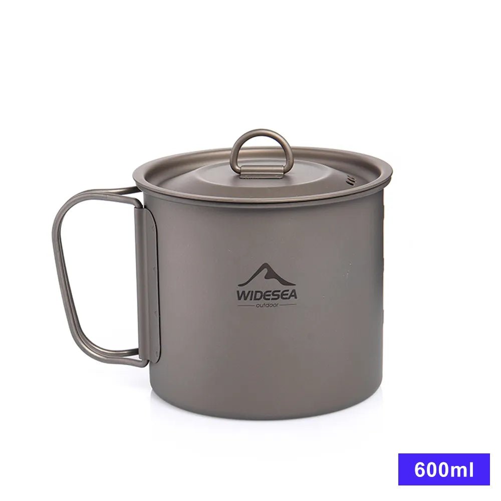 Camping mok - Titanium cup voor outdoor keuken - Bivakshop
