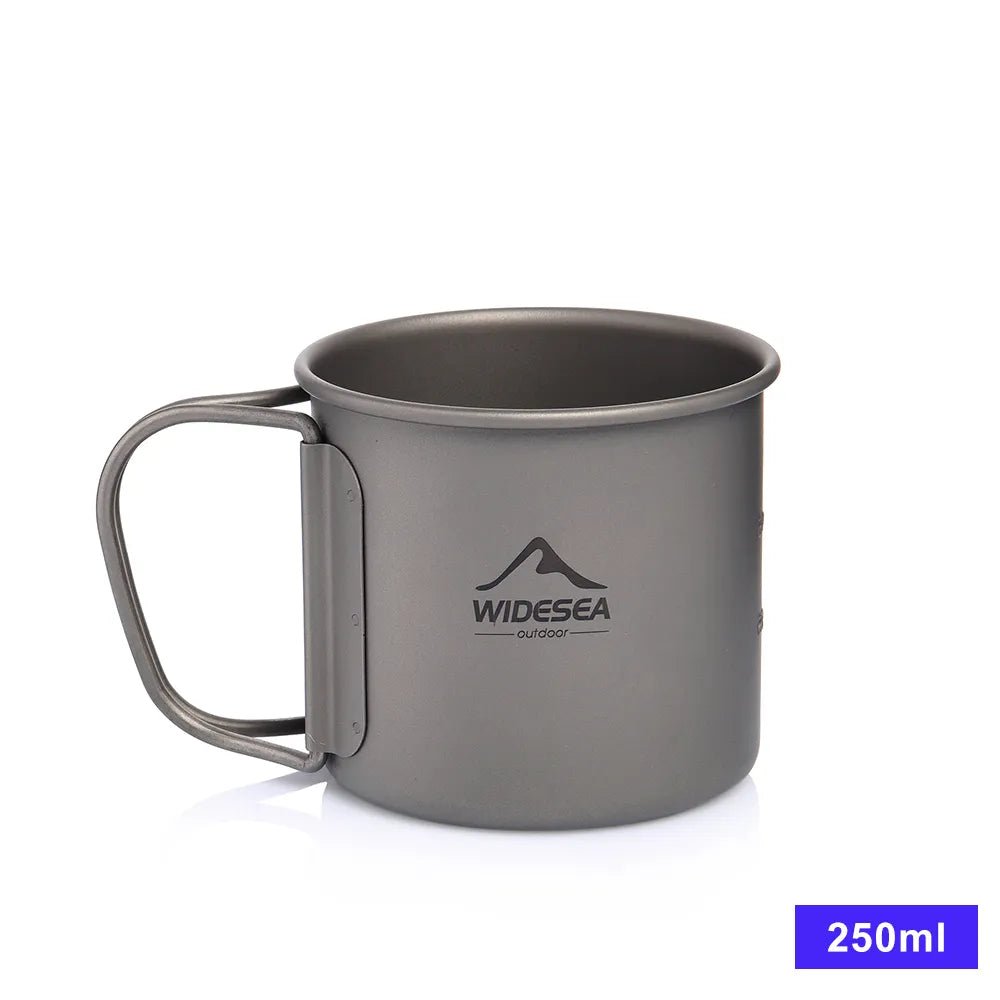 Camping mok - Titanium cup voor outdoor keuken - Bivakshop