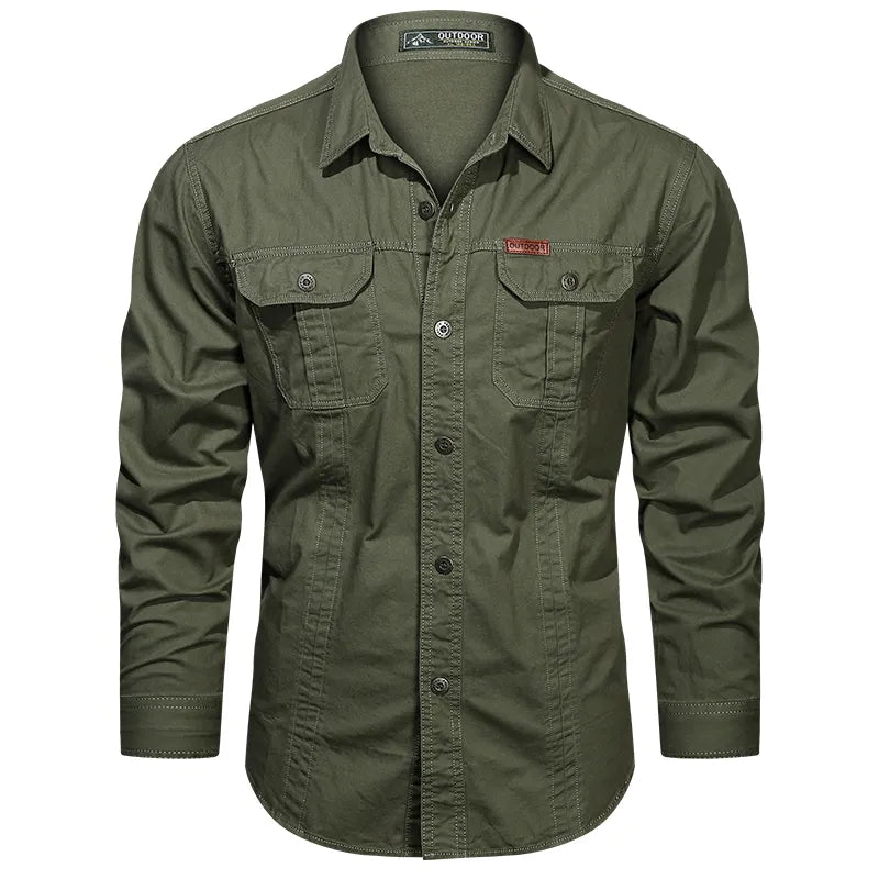 heren cargo overhemd katoen outdoor