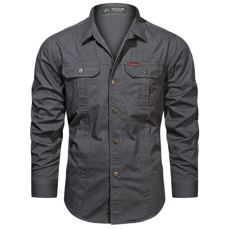 heren cargo overhemd katoen outdoor