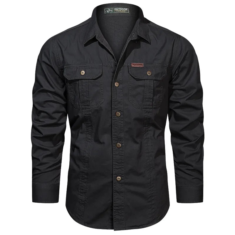 heren cargo overhemd katoen outdoor