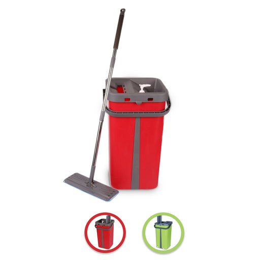 Cenocco CC-9077: Vlakmop met Emmer Rood - Reinigingssysteem - Bivakshop