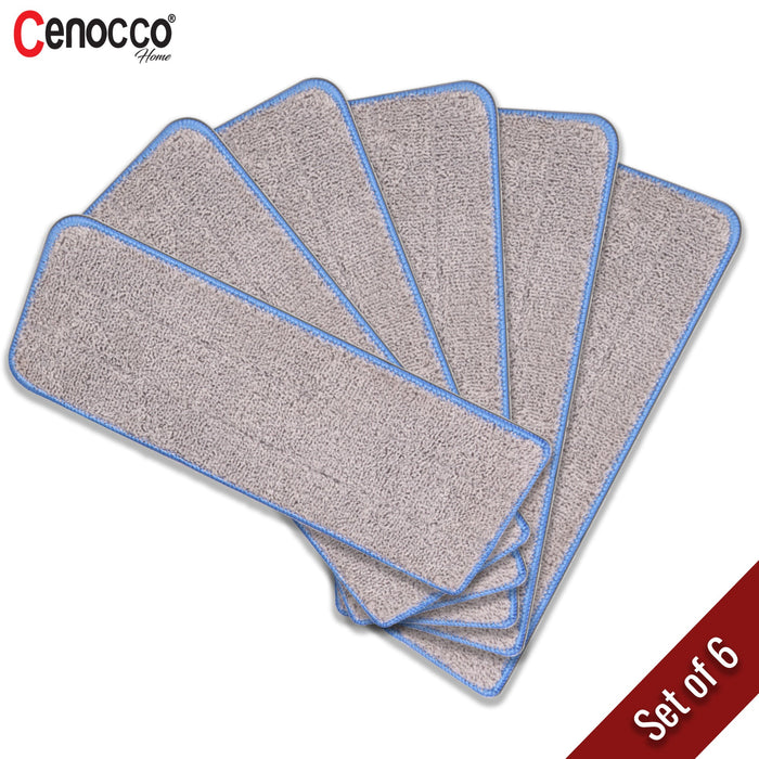 Cenocco CC-MOPM6: Set van 6 wasbare vervangende dweilpads van microvezel - Bivakshop